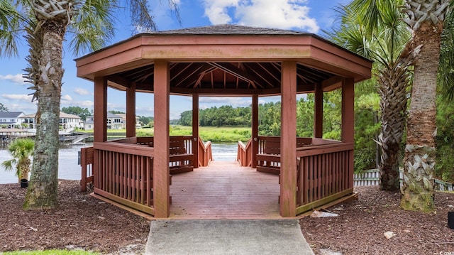 1315 Ashboro Ct, Myrtle Beach, SC 29579 - view of property's community with a gazebo and a water view