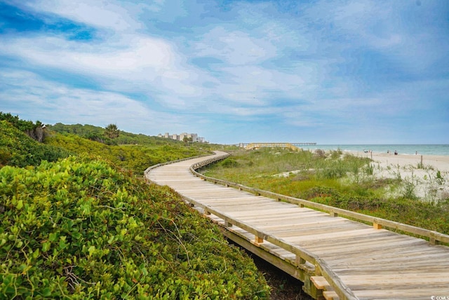 1315 Ashboro Ct, Myrtle Beach, SC 29579 - view of property's community featuring a water view and a view of the beach