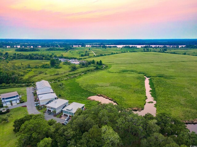 35 Red Skiff Ln Unit 35, Pawleys Island, SC 29585 - aerial view at dusk of a view of countryside