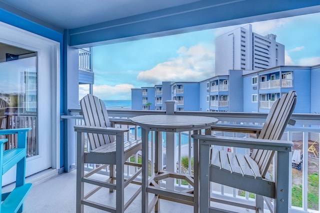 view of balcony