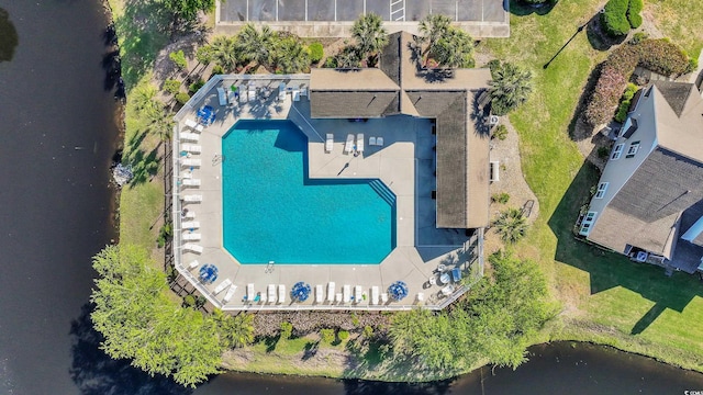 birds eye view of property
