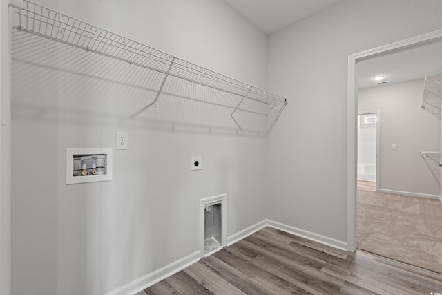 1513 Anne St, North Myrtle Beach, SC 29582 - laundry area with washer hookup, hookup for an electric dryer, and wood finished floors