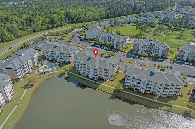 4891 Luster Leaf Cir Unit 301, Myrtle Beach, SC 29577 - drone / aerial view of a nearby body of water and a heavily wooded area