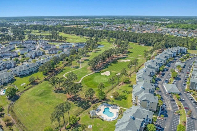 4891 Luster Leaf Cir Unit 301, Myrtle Beach, SC 29577 - aerial view of property and surrounding area with a golf club and a pool