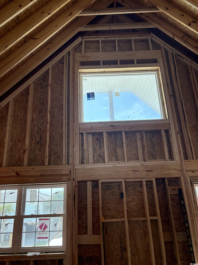 view of attic