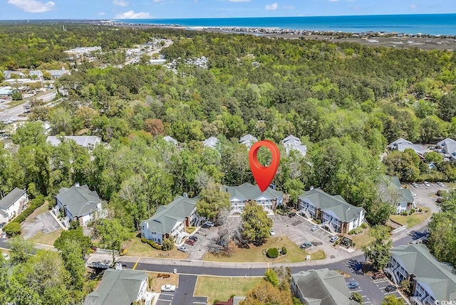 157 Egret Run Ln Unit 514, Pawleys Island, SC 29585 - aerial view of property's location featuring nearby suburban area and a nearby body of water