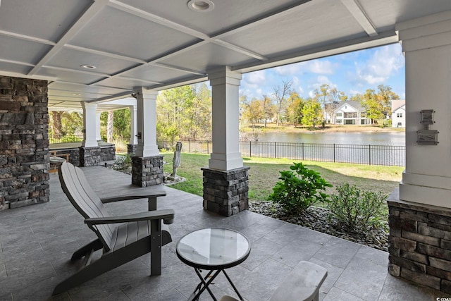 1006 Surf Pointe Dr, North Myrtle Beach, SC 29582 - view of patio with a water view