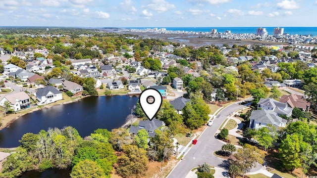 1006 Surf Pointe Dr, North Myrtle Beach, SC 29582 - aerial perspective of suburban area with a large body of water