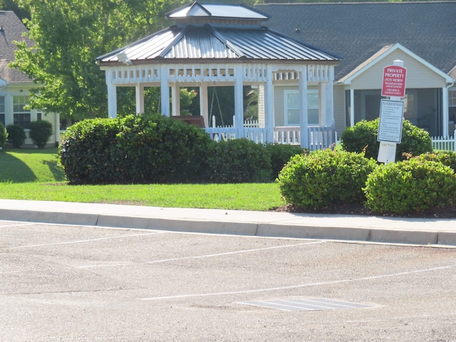 819 Brookline Dr, Myrtle Beach, SC 29579 - view of front of home featuring a gazebo and a front lawn