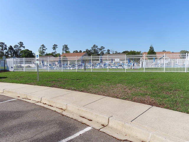 exterior space with fence