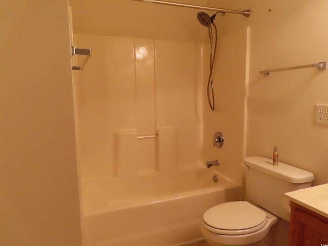 819 Brookline Dr, Myrtle Beach, SC 29579 - bathroom featuring vanity, toilet, and shower / bathtub combination