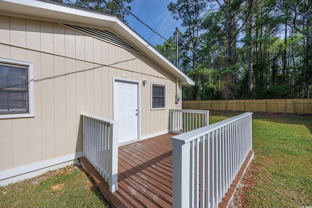 exterior space featuring fence
