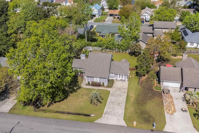 drone / aerial view featuring a residential view