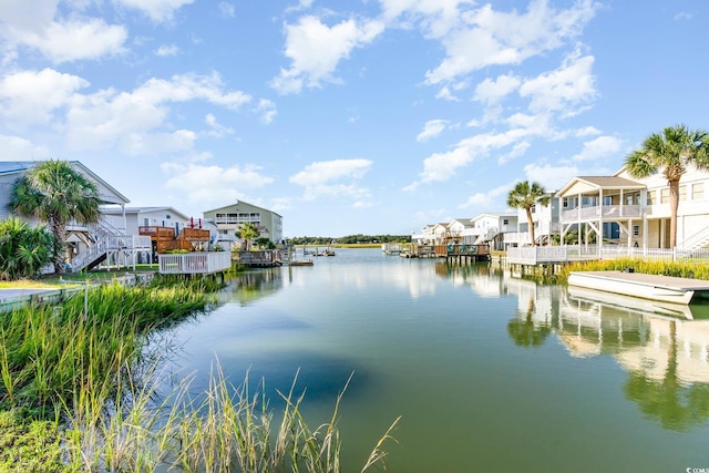 water view featuring nearby suburban area