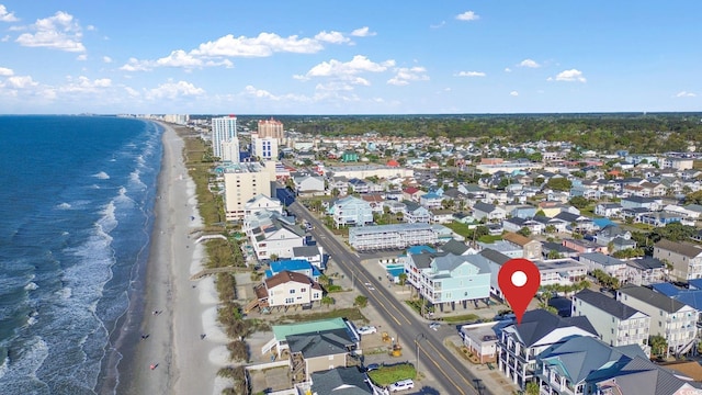 202 28th Ave N Unit 5, North Myrtle Beach, SC 29582 - aerial view of property and surrounding area with waterfront with a beach