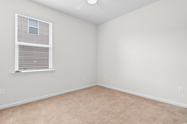 591 Meadowgrass Ct, Myrtle Beach, SC 29588 - spare room featuring carpet flooring, baseboards, and a ceiling fan