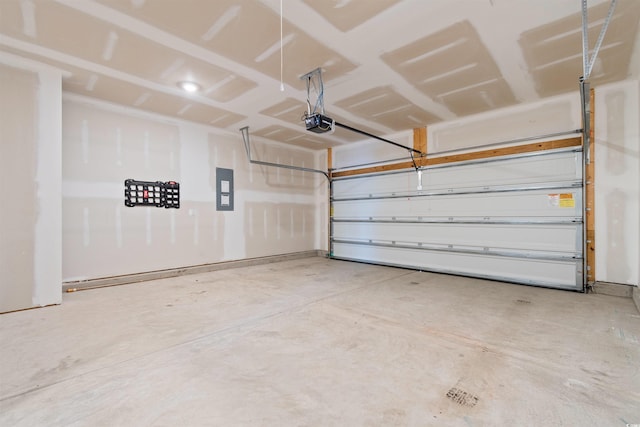 591 Meadowgrass Ct, Myrtle Beach, SC 29588 - garage with electric panel and a garage door opener