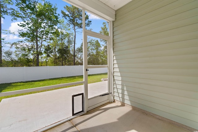 591 Meadowgrass Ct, Myrtle Beach, SC 29588 - view of unfurnished sunroom