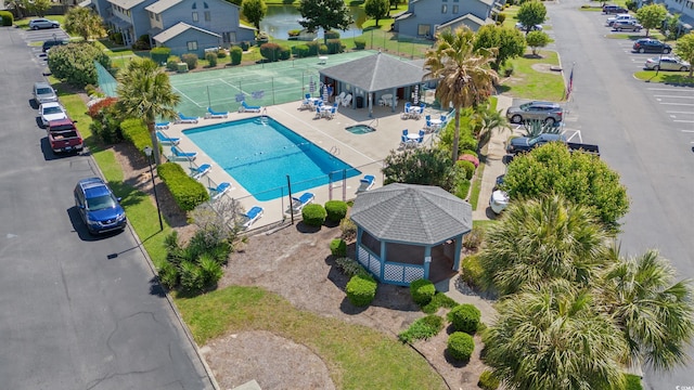 775 Plantation Dr Unit 87, Little River, SC 29566 - bird's eye view of a pool area