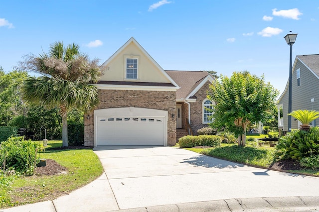 2213 Gazebo Ct, North Myrtle Beach, SC 29582 - traditional home with stucco siding, driveway, and brick siding
