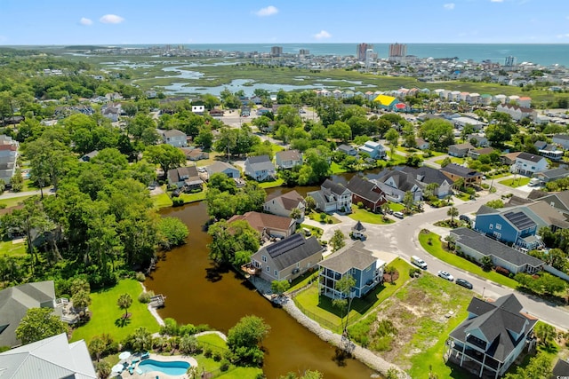 2213 Gazebo Ct, North Myrtle Beach, SC 29582 - aerial perspective of suburban area featuring a large body of water