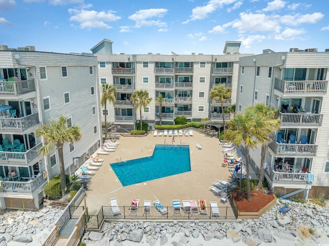 community pool featuring a patio
