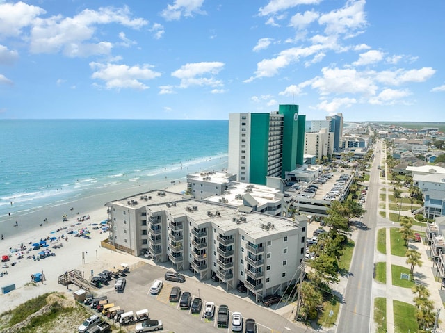 bird's eye view of expansive beach