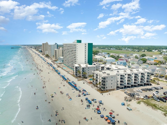 drone / aerial view of expansive beach