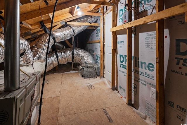 view of attic