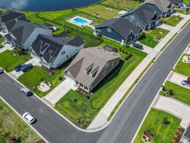 birds eye view of property featuring a residential view