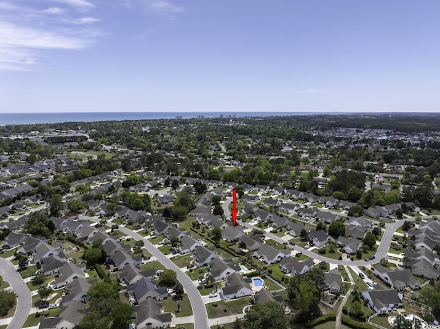 1752 Starbridge Dr, Surfside Beach, SC 29575 - drone / aerial view featuring a residential view
