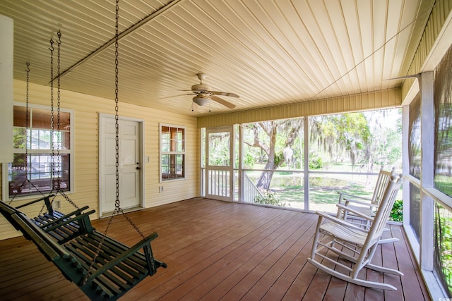 391 Waterford Dr, Georgetown, SC 29440 - sunroom / solarium with ceiling fan