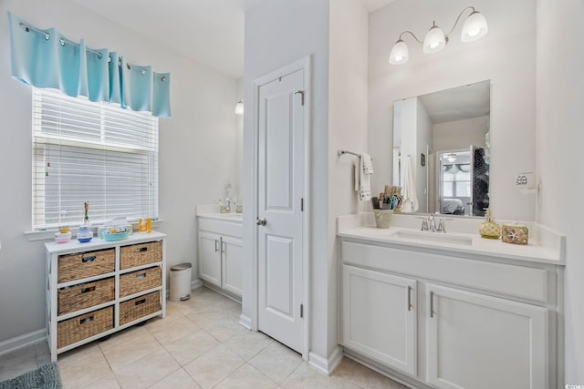 181 Ocean Commons Dr, Surfside Beach, SC 29575 - full bathroom featuring tile patterned flooring, baseboards, ensuite bath, and vanity
