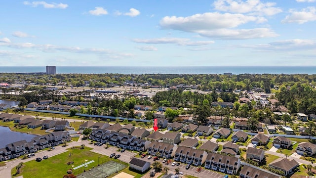 181 Ocean Commons Dr, Surfside Beach, SC 29575 - aerial view featuring a residential view and a water view