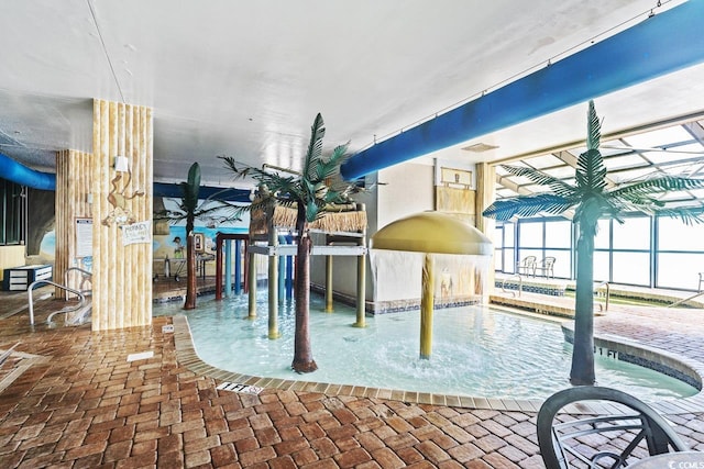 3000 N Ocean Blvd Unit 729, Myrtle Beach, SC 29577 - interior space with brick floors