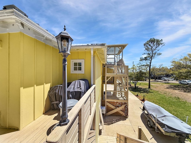 147 Brown Pelican Loop, Pawleys Island, SC 29585 - wooden deck with stairs