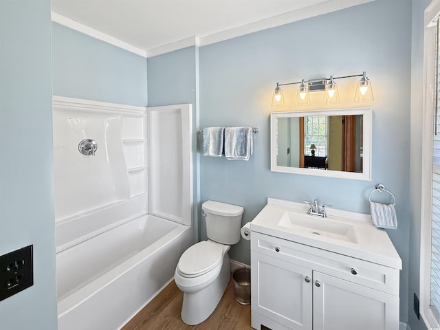147 Brown Pelican Loop, Pawleys Island, SC 29585 - full bathroom featuring vanity, wood finished floors, and shower / washtub combination