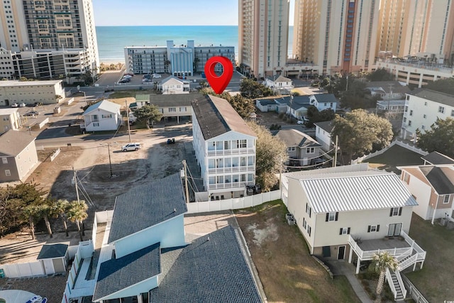 304 S Hillside Dr Unit B, North Myrtle Beach, SC 29582 - drone / aerial view featuring a water view