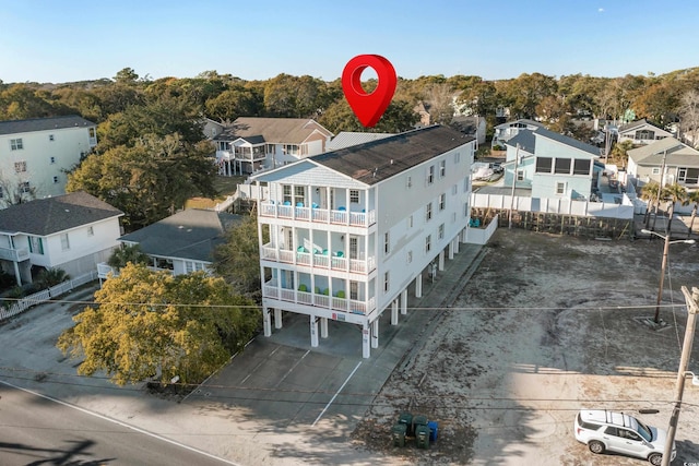304 S Hillside Dr Unit B, North Myrtle Beach, SC 29582 - bird's eye view with a residential view