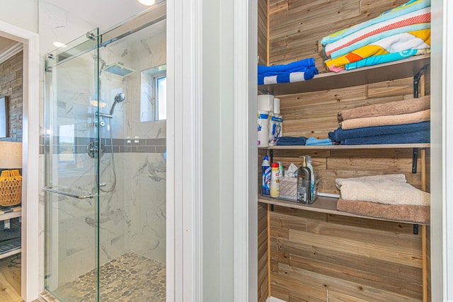4560 Greenbriar Dr Unit 306B, Little River, SC 29566 - full bathroom with a marble finish shower