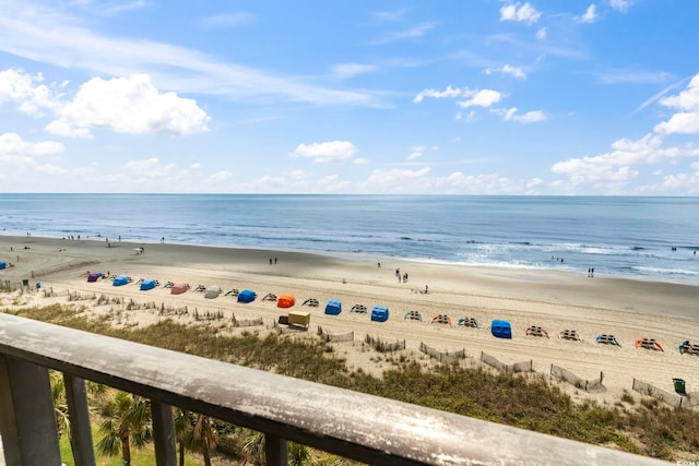 7100 N Ocean Blvd Unit 612, Myrtle Beach, SC 29572 - water view with a view of the beach