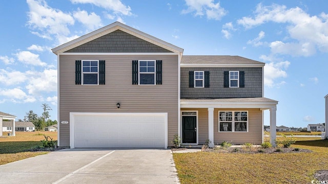 2836 Riverboat Way, Conway, SC 29526 - view of front of property featuring driveway, a garage, and a front lawn