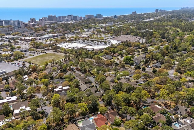 bird's eye view featuring a view of city