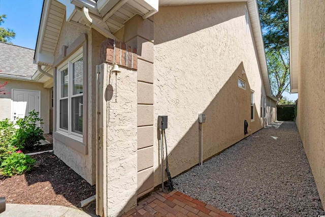 view of property exterior featuring stucco siding