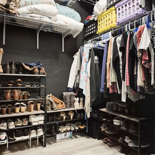 897 Wild Leaf Loop, Conway, SC 29526 - walk in closet with wood finished floors