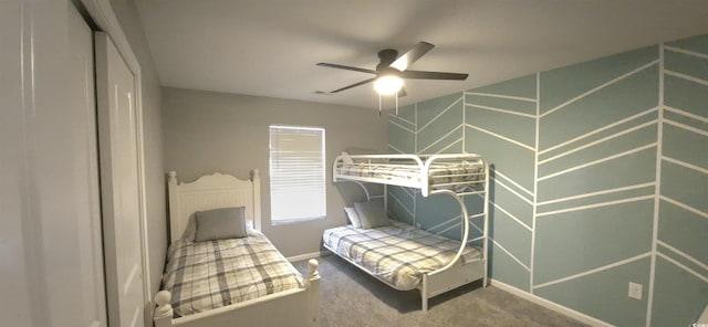 897 Wild Leaf Loop, Conway, SC 29526 - carpeted bedroom featuring baseboards and a ceiling fan