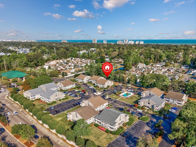 4712 Cobblestone Dr Unit K-7, Myrtle Beach, SC 29577 - view of property location with nearby suburban area, a large body of water, and a tree filled landscape