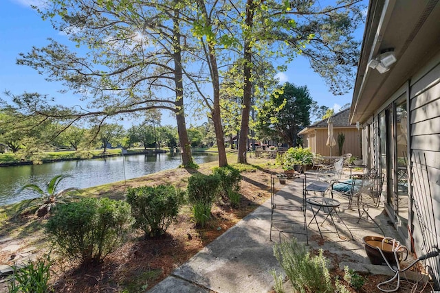 111 Cedar Ridge Ln, Conway, SC 29526 - view of patio featuring a water view