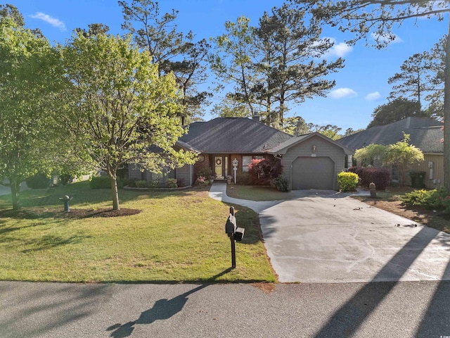 111 Cedar Ridge Ln, Conway, SC 29526 - view of front of property featuring a garage, driveway, and a front yard