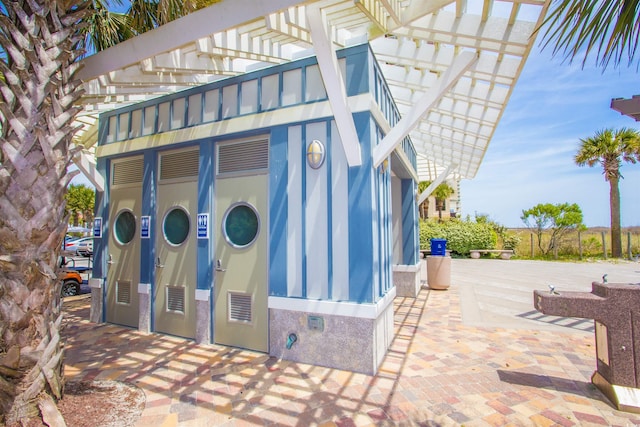 1516 Edge Dr Unit 101, North Myrtle Beach, SC 29582 - exterior space with a pergola